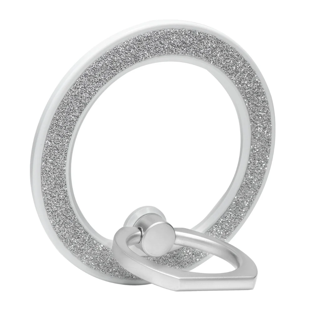 MagSafe Phone grip Holder Kickstand Phone Grip Finger Ring Grip White Glitter